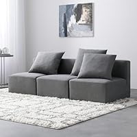 【最終値下げ】フランネルソファ　LAPAS 3人掛け　グレー　カバー洗濯可 最終値下げ】フランネルソファ LAPAS 3人掛け グレー カバー洗濯